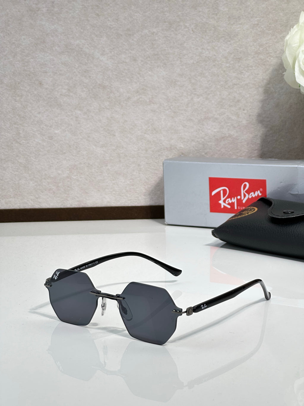 Ray-Ban RB8061 Round Sunglasses | Carbon Fiber Frame | UV400 | Unisex