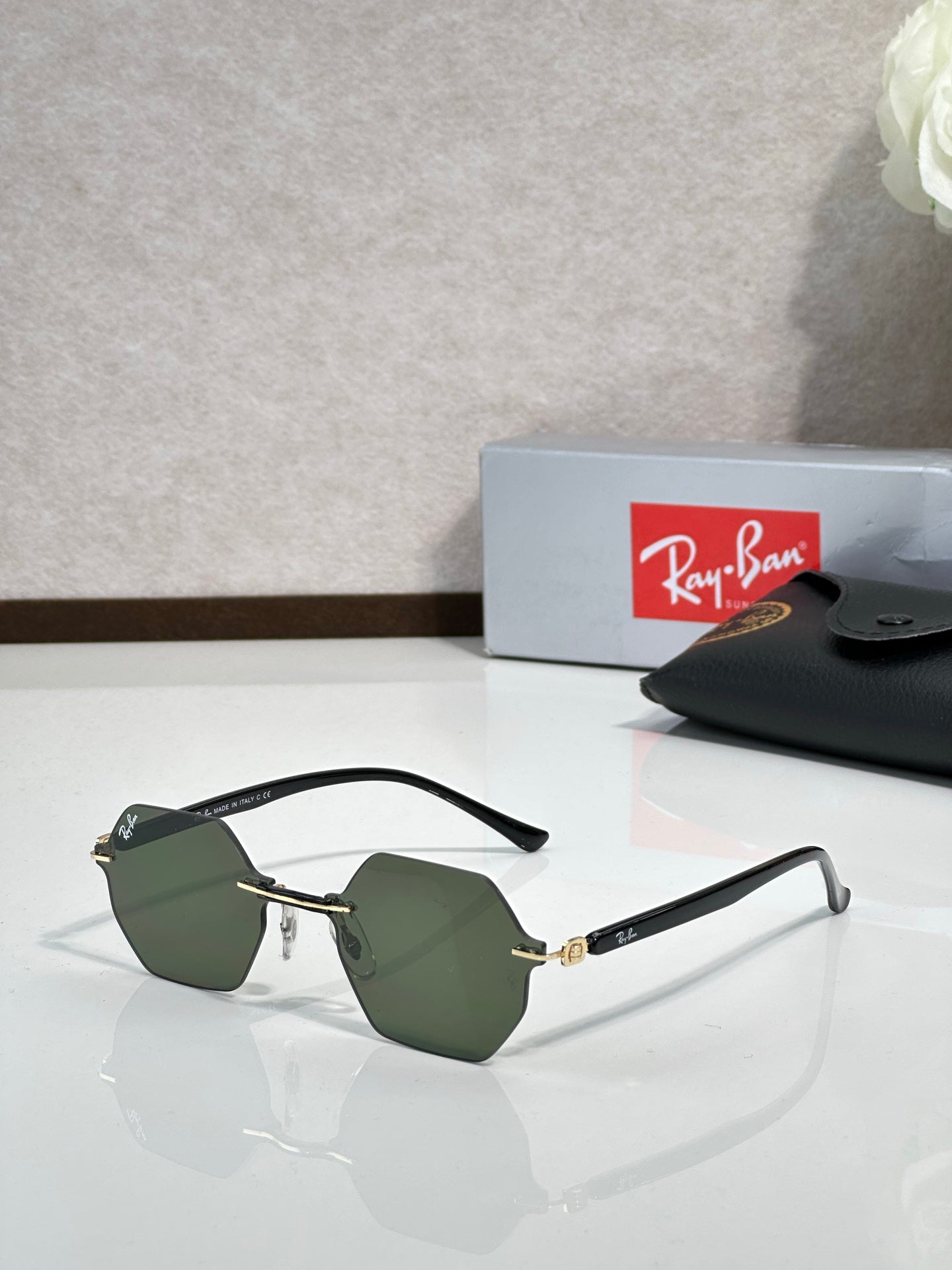 Ray-Ban RB8061 Round Sunglasses | Carbon Fiber Frame | UV400 | Unisex