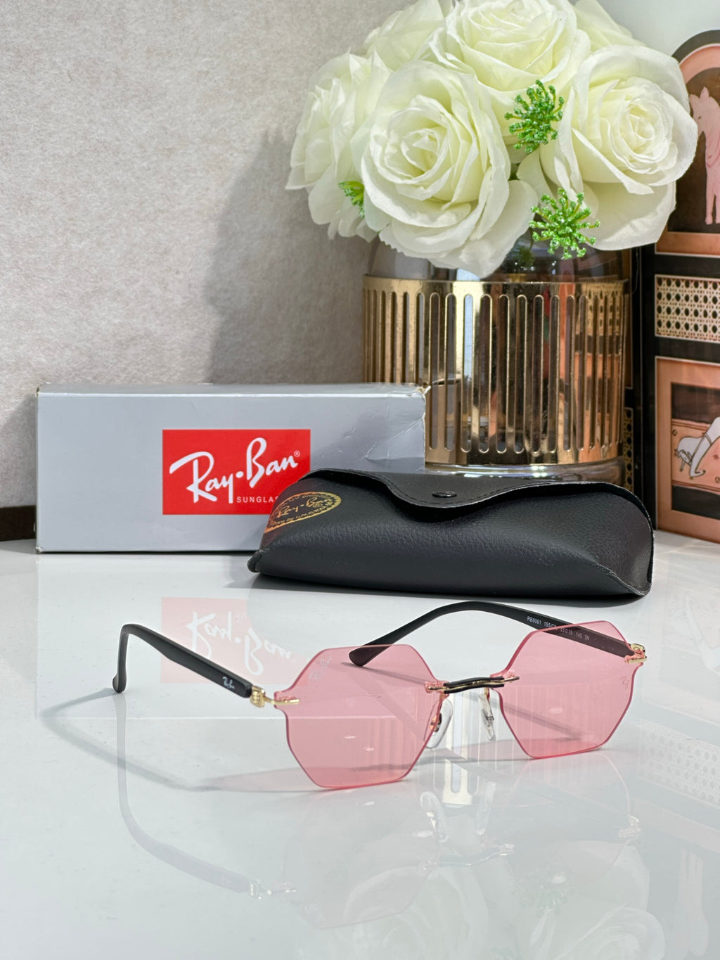 Ray-Ban RB8061 Round Sunglasses | Carbon Fiber Frame | UV400 | Unisex