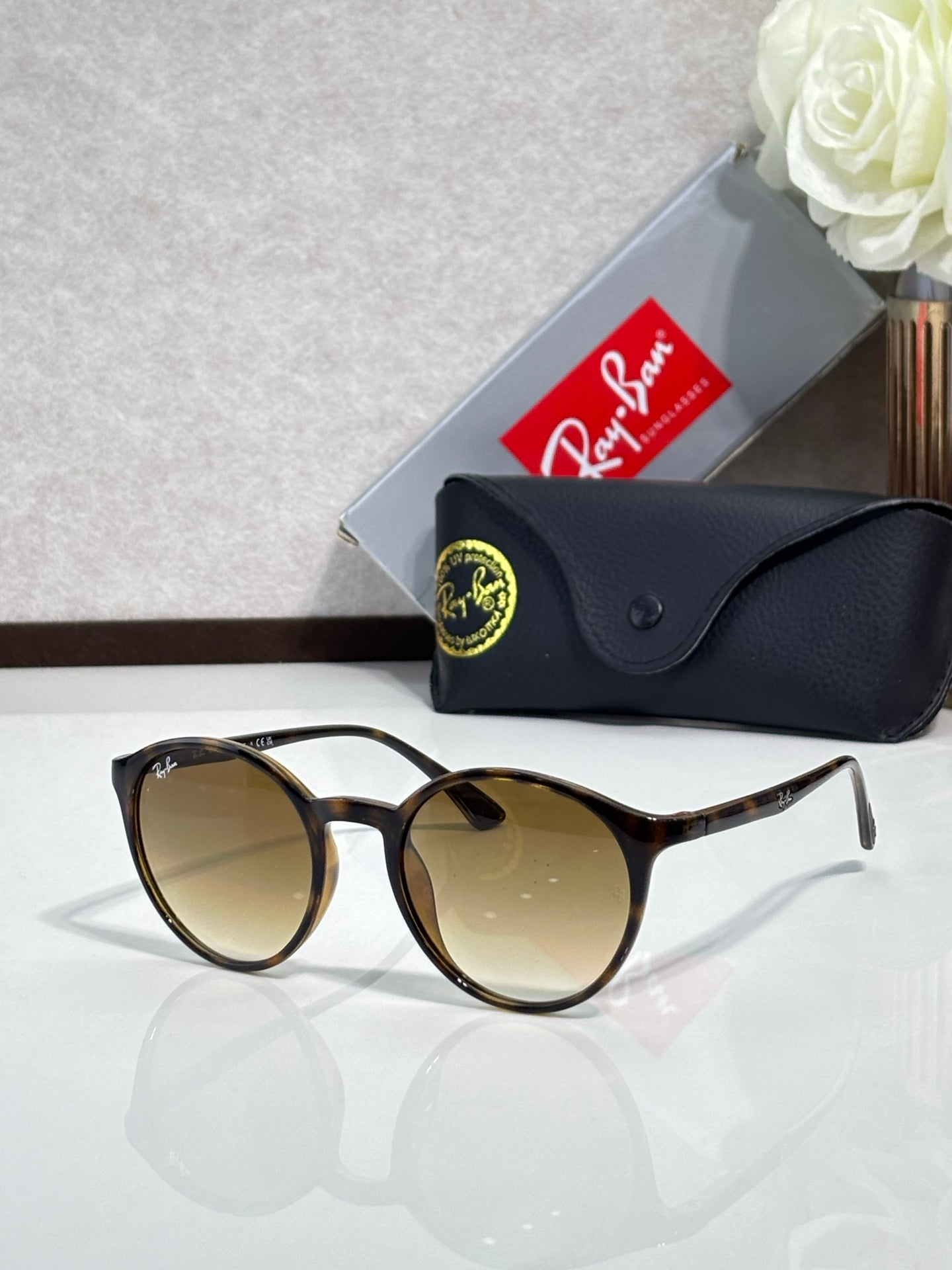 Ray-Ban RB4336-CH Square Sunglasses | Chromance Lens | Acetate Frame | Unisex