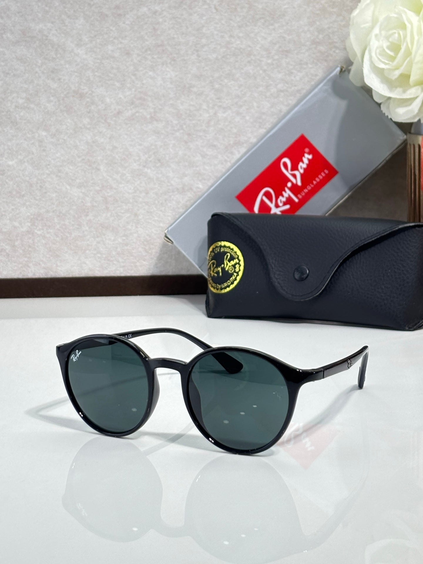 Ray-Ban RB4336-CH Square Sunglasses | Chromance Lens | Acetate Frame | Unisex