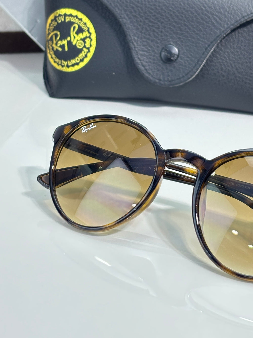 Ray-Ban RB4336-CH Square Sunglasses | Chromance Lens | Acetate Frame | Unisex
