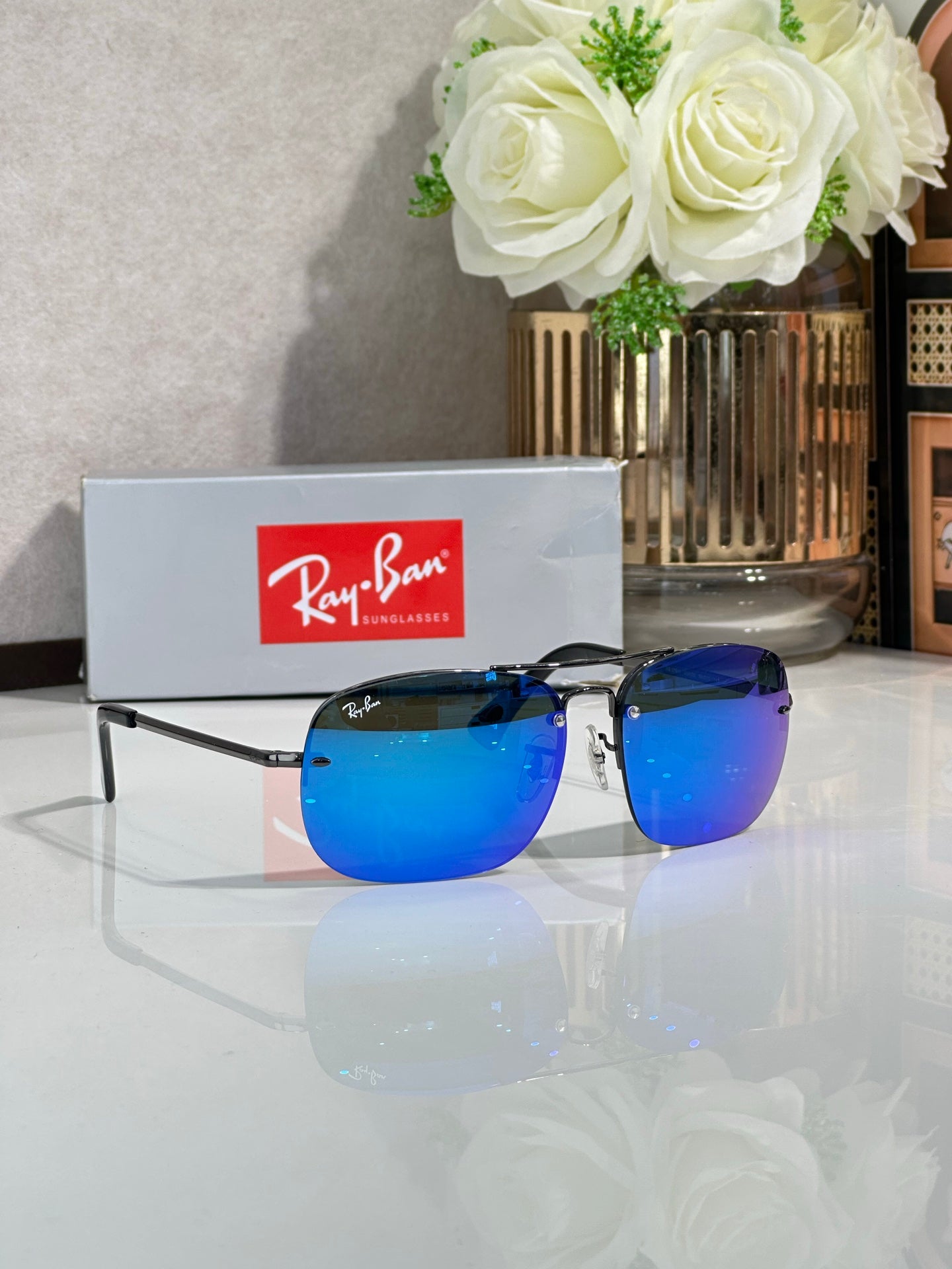 Ray-Ban RB3761 Aviator Sunglasses | Metal Frame | UV400 | Unisex