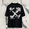 OFF-Whlte Arrow Logo Cotton T-shirt#1050
