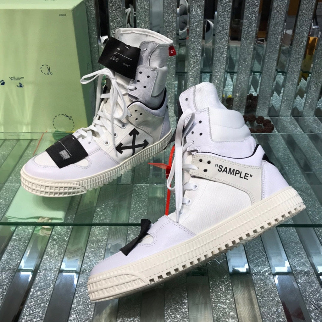 OFF-Whlte Arrow logo high-top sneakers#33
