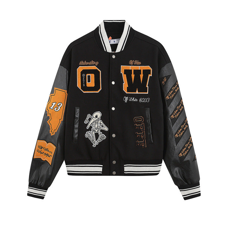 Embroidered Varsity Jacket