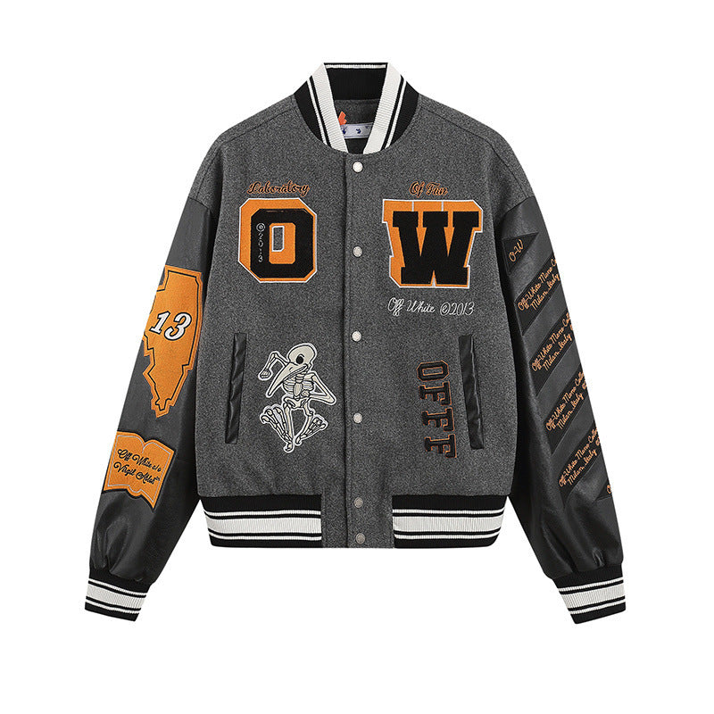 Embroidered Varsity Jacket