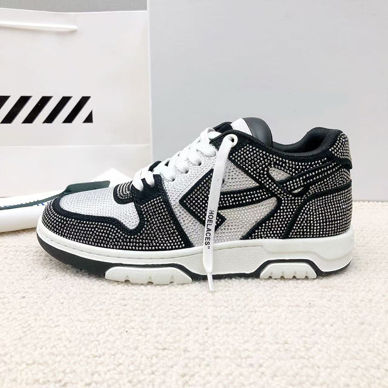 OFF-Whlte Full diamond Sports shoes#11