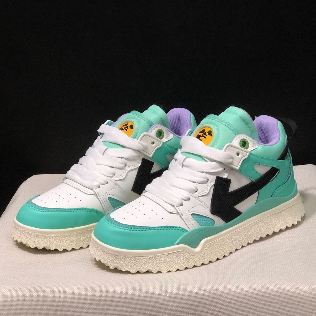 OFF-Whlte Arrow Logo Leather Sneakers #40