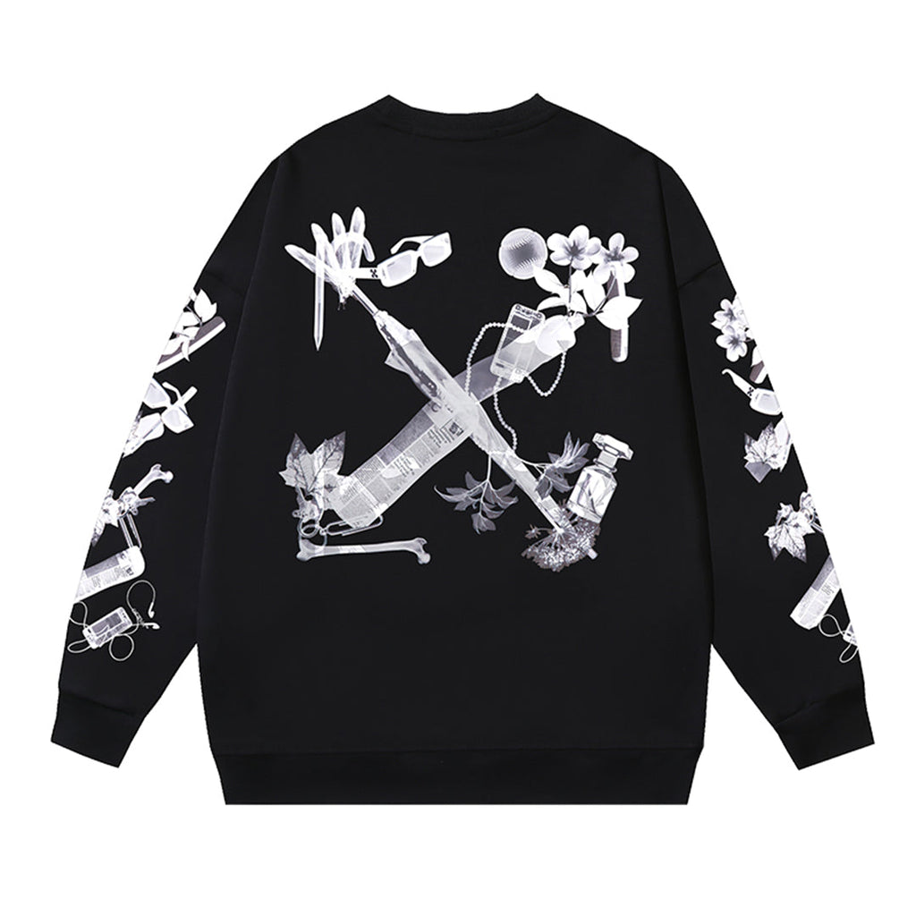 OFF-Whlte Arrow logo sports sweatshirt#1028